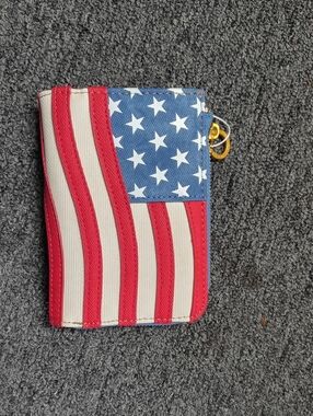 Montana West Red White Blue American Flag Zip Wallet
